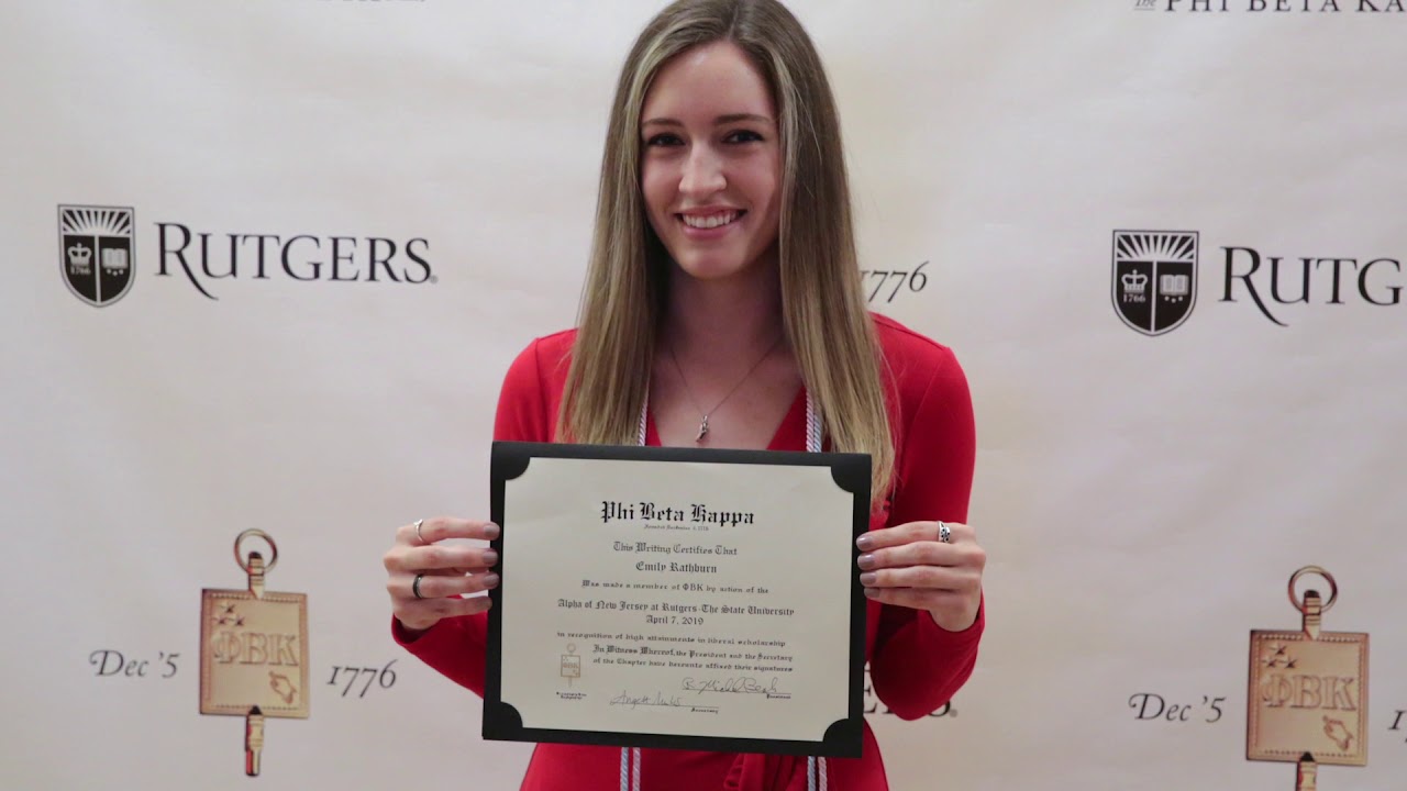 Phi Beta Kappa Induction Ceremony 2019 at Rutgers University
