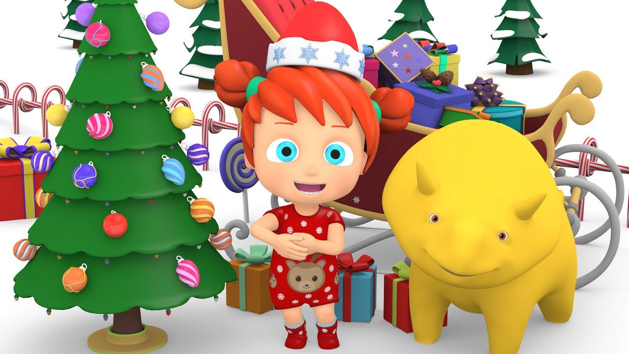 Learn colors & numbers -  Christmas - Dino the dinosaur and Kids