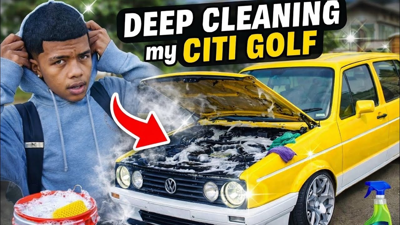 Deep cleaning my citi golf stance build !!! #southafrica #automobile #golfmk1 #stance #staticlife 