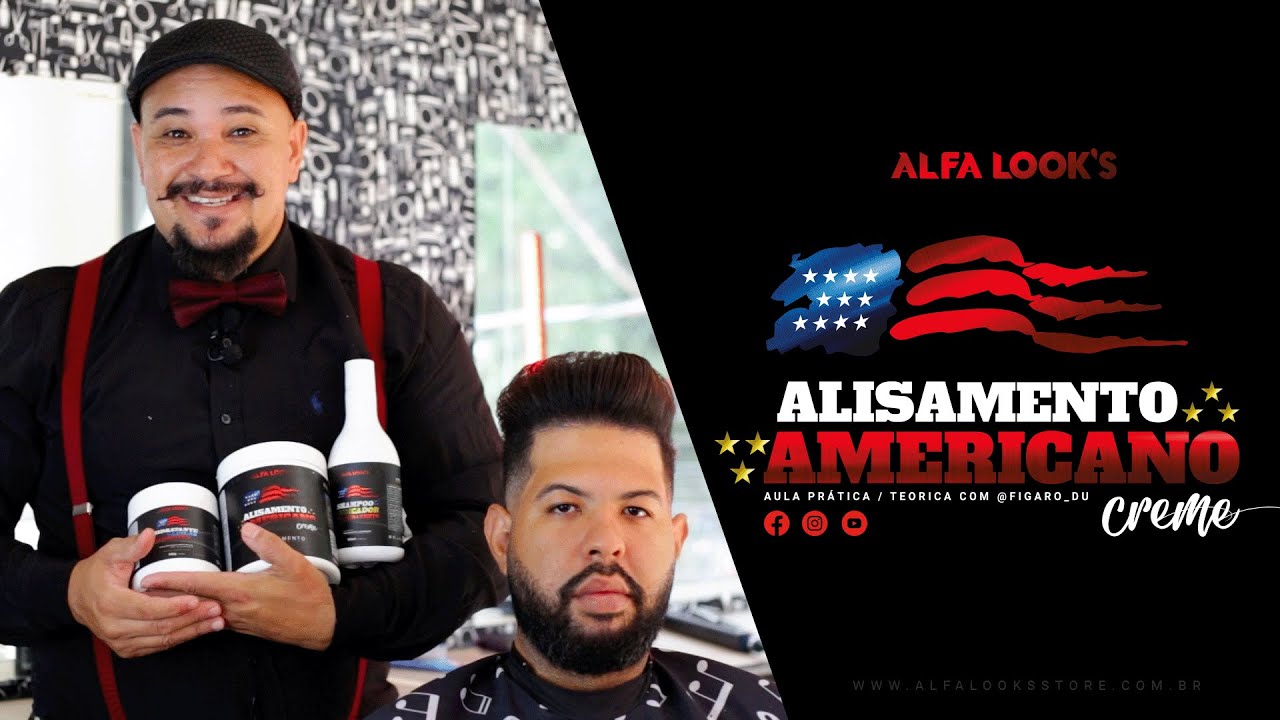 Alisamento de Cabelo Masculino - Aprenda a Fazer com o Kit Alisamento Americano