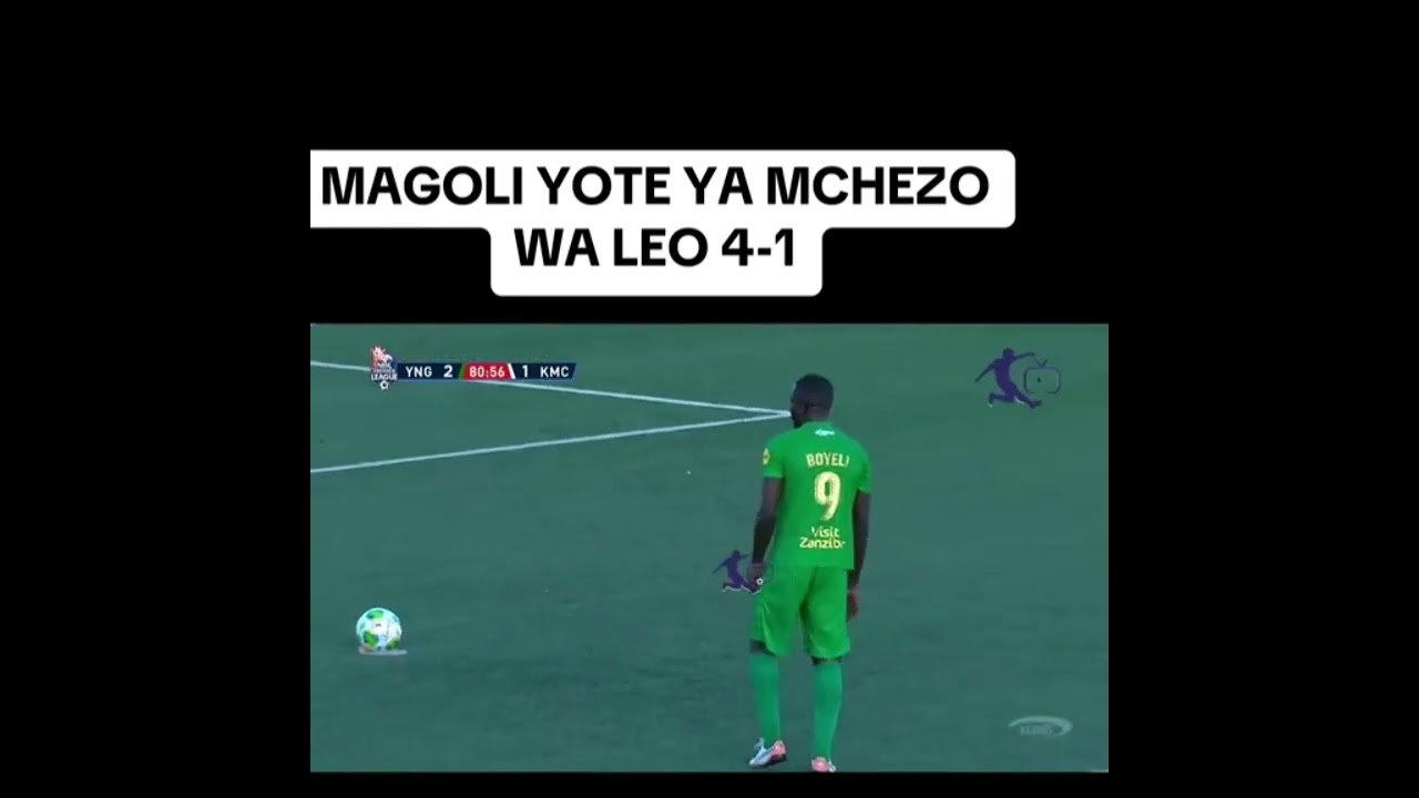 HAYA HAPA MAGOLI YOTE 4 yanga VS kmc, Max, Pacome na Boyeli.