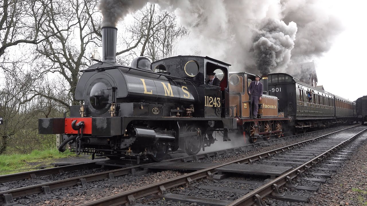 Bluebell Railway Branch Line Weekend Gala 23 April 2023 in 4k.