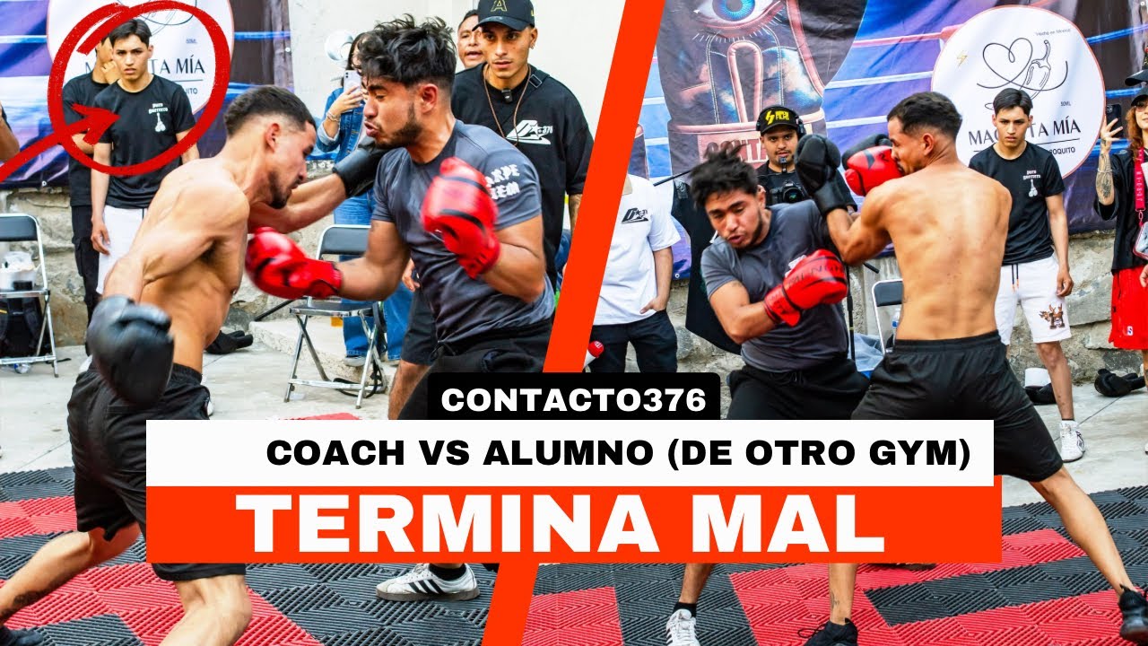 Pelea épica Coach de boxeo vs alumno (de otro gym) Contacto376