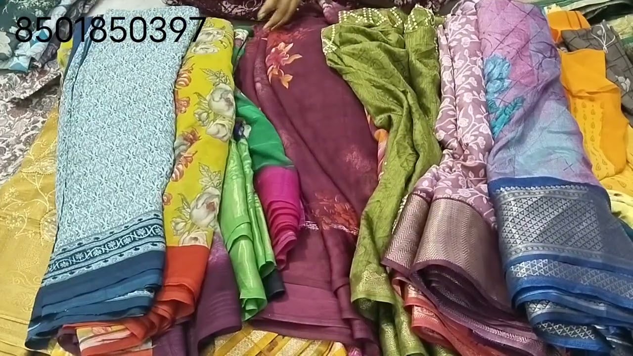 Branded ❤️ 2 cut sarees ❤️ only 100 rupees ❤️ 8501850397