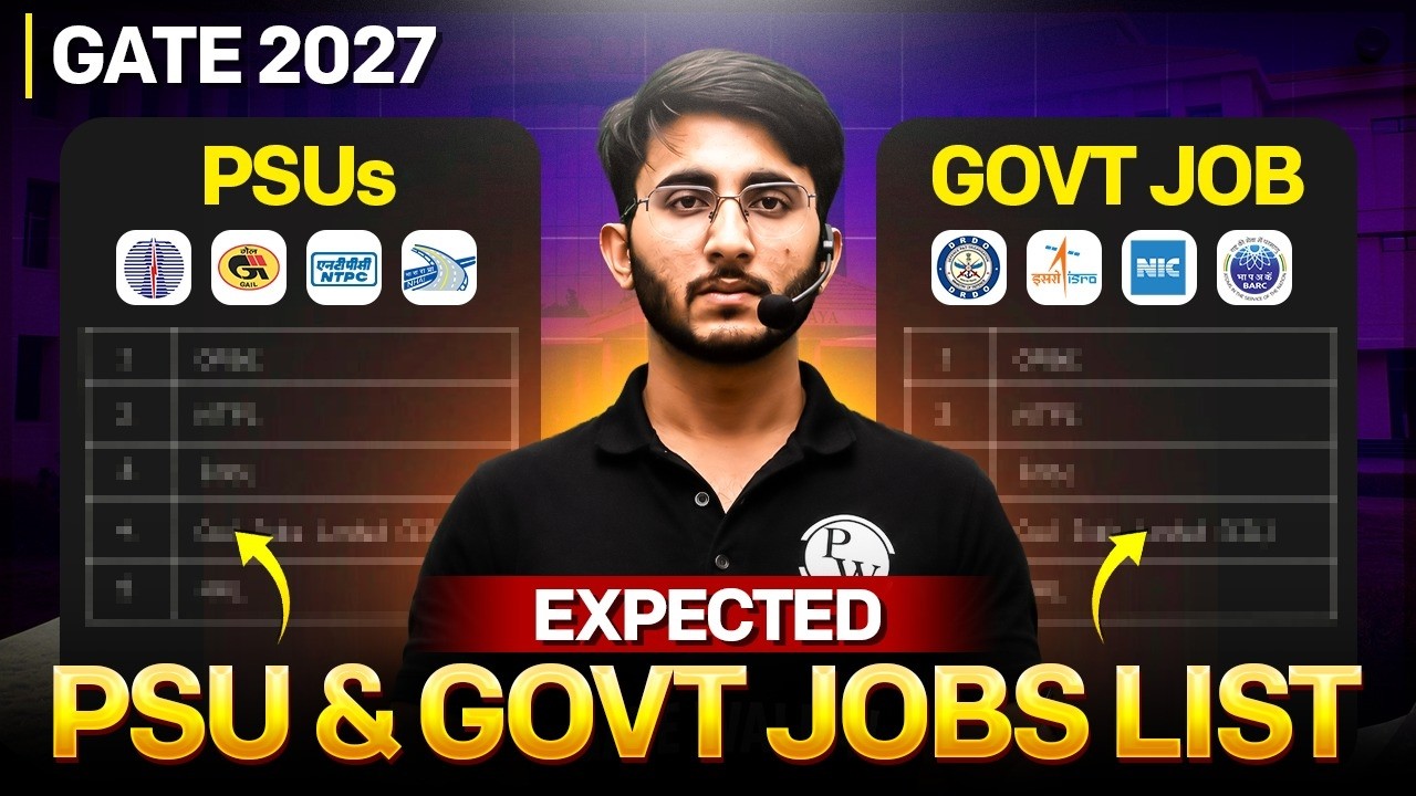 GATE 2027 Expected PSU Jobs | Top PSUs & Government Jobs Through GATE 2027