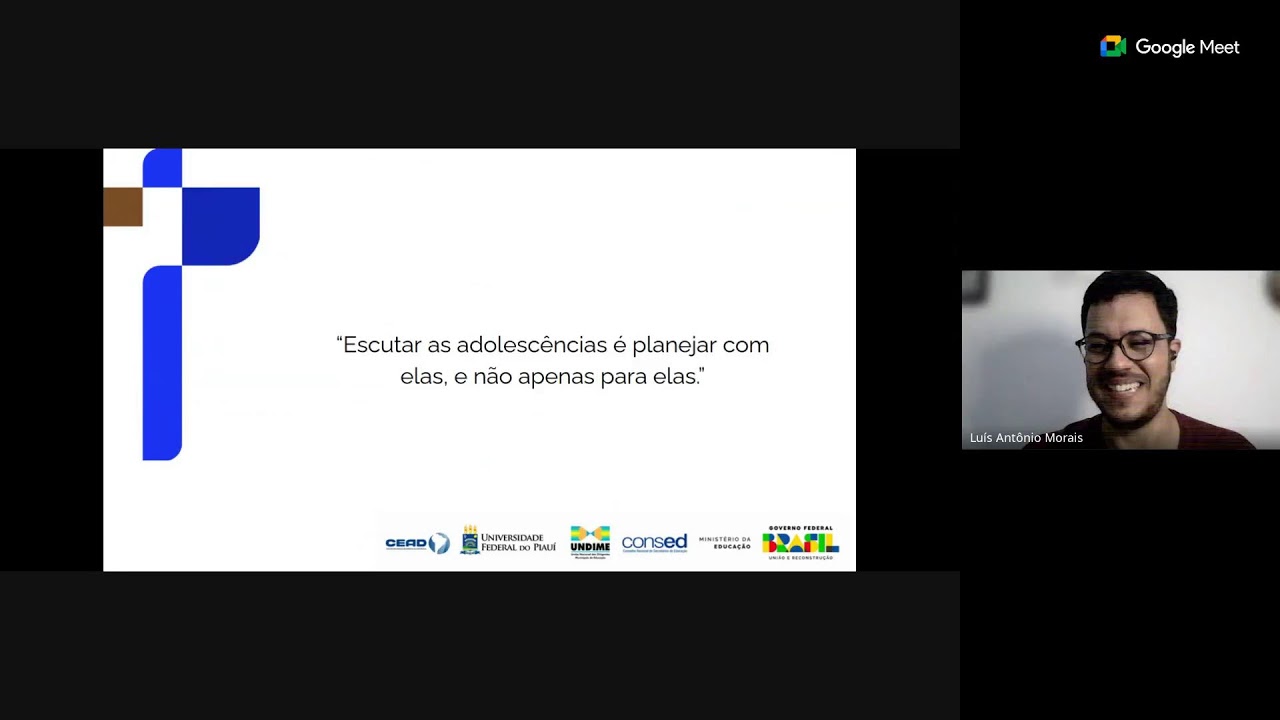 Especialização em Adolescências e Equidade nos Anos Finais do Ensino FundamentalMódulo V -Aula 1