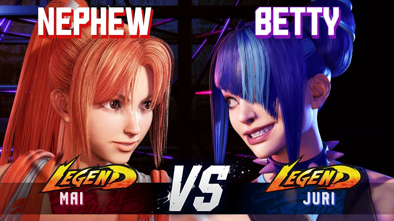 SF6 ▰ NEPHEW (Mai) vs BETTY (Juri) ▰ High Level Gameplay