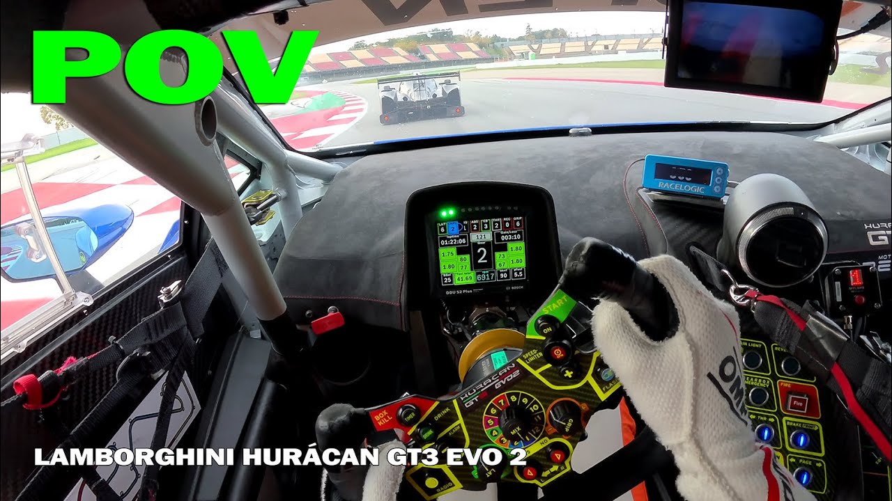 LAMBORGHINI HURACAN GT3 EVO2 // *4K POV* Onboard in Barcelona // Fabio Rauer