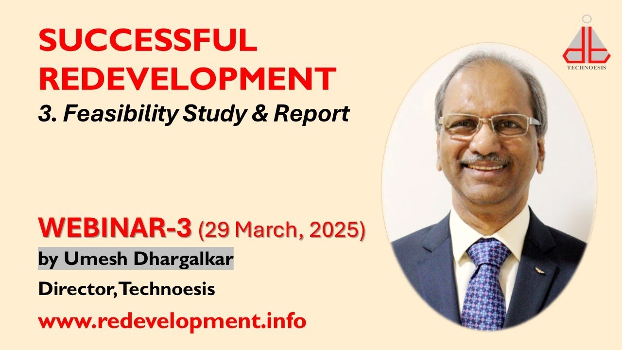 Successful Redevelopment Webinar-3: Feasibility Study & Report