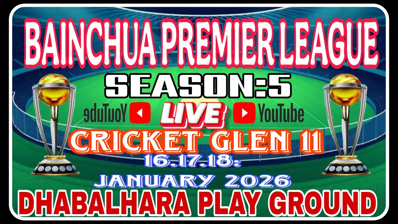 CRICKET GLEN 11's broadcast