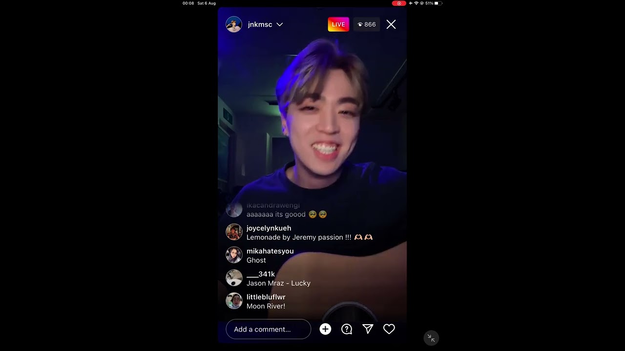 JUNNY instagram live clip - 05082022
