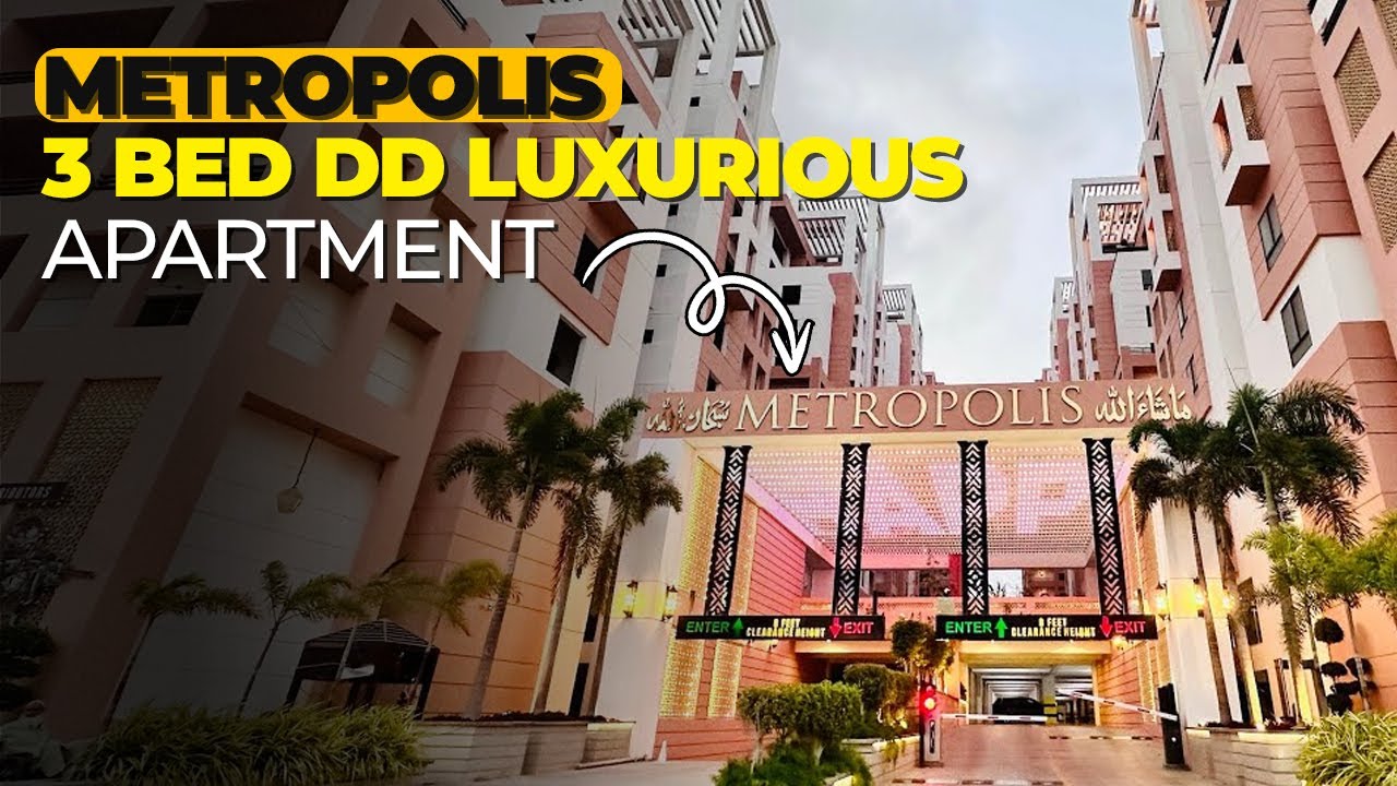 METROPOLIS | 3 Bed Dd 1900 SQFT | Semi Furnished Apartment Tour | Ep 01 | Luxury Living Karachi