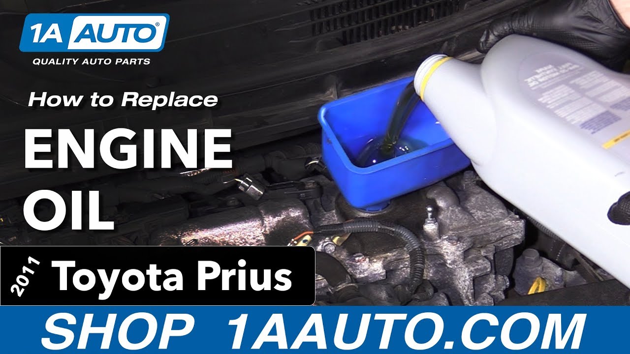 Как заменить масло в двигателе Toyota Prius 10-15