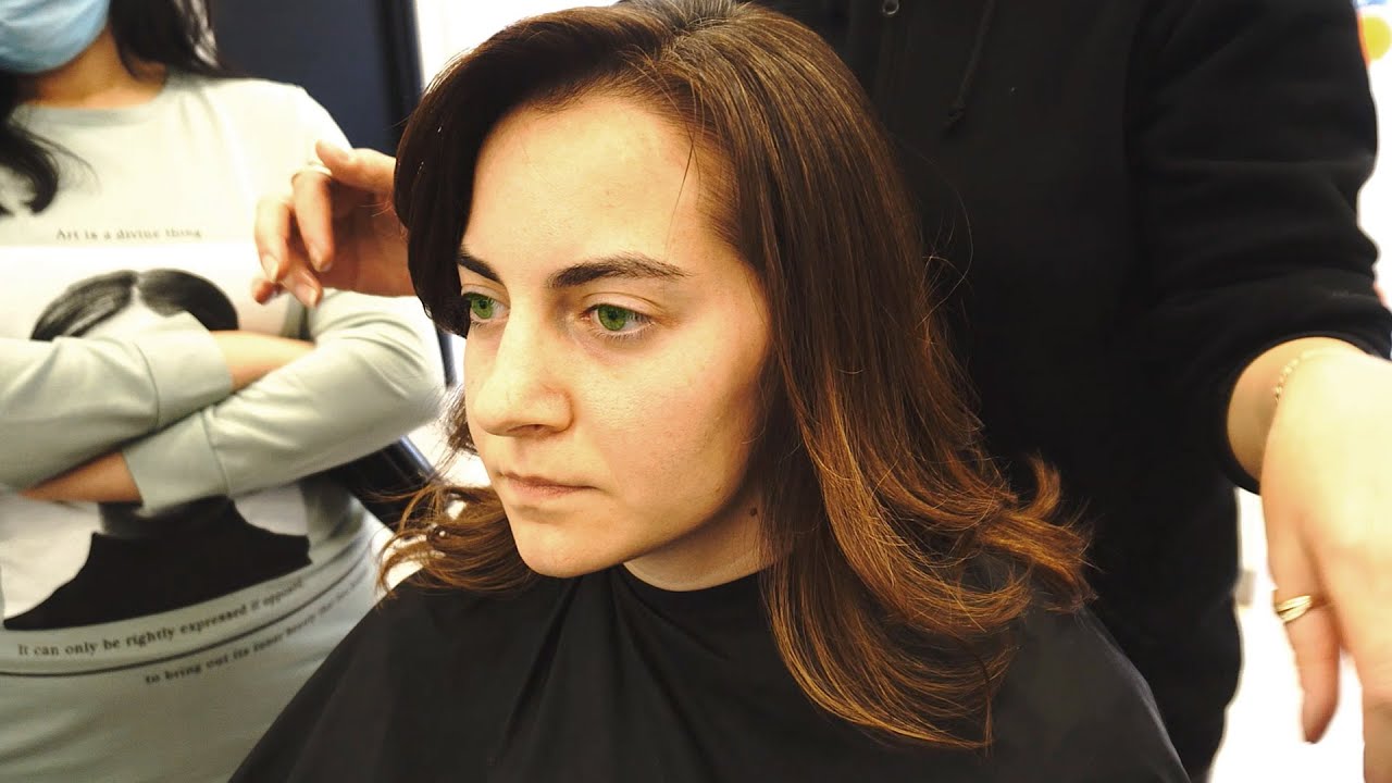 HAIRCUT FOR THICK HAIR - SIDE BANGS WITH LONG LAYERS