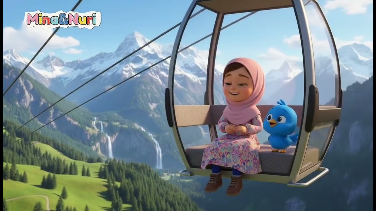 Islamic Nasheed for Kids - Mina & Nuri in Switzerland- - #muslimkids 