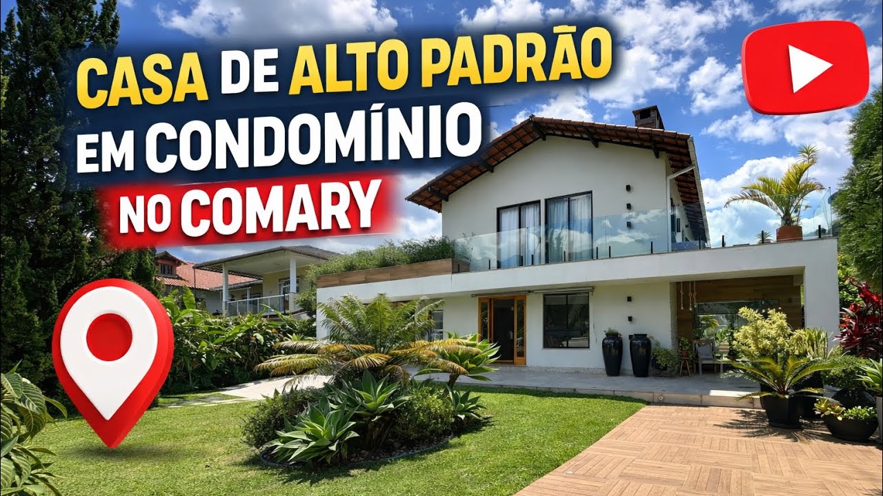 CASA &Agrave; VENDA EM CONDOM&Iacute;NIO, 5 QUARTOS, PISCINA, &Aacute;REA GOURMET, CASA DE CASEIRO, COMARY - TERES&Oacute;POLIS.