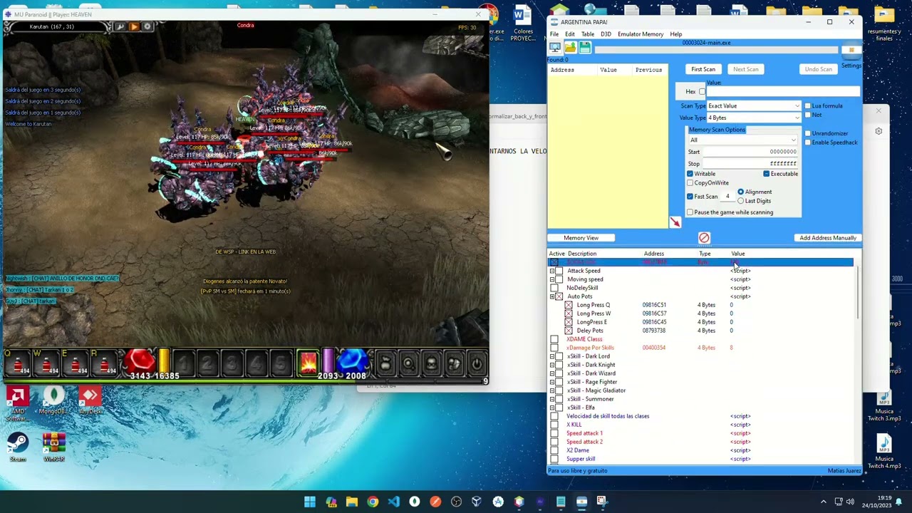 HACK PARA CUALQUIER MU 2024 97X HASTA S6 | MU PARANOID S6