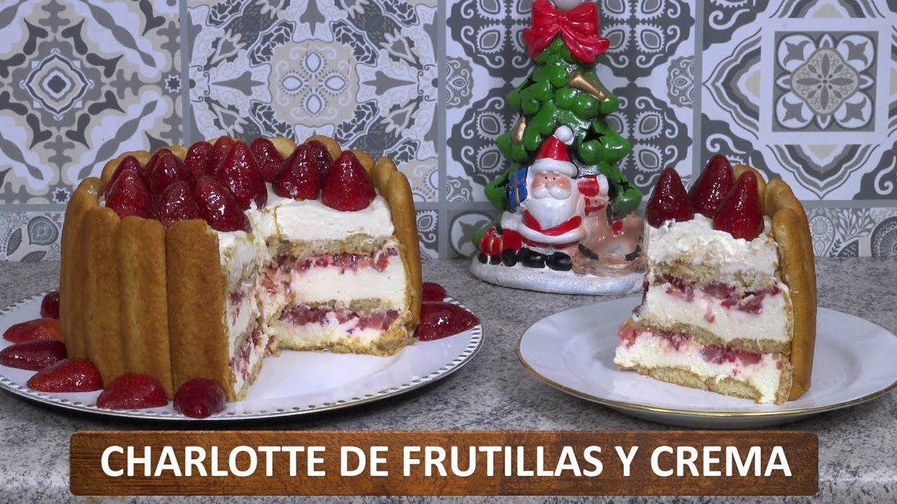 Como Preparar Charlotte de Frutillas y Chocolate