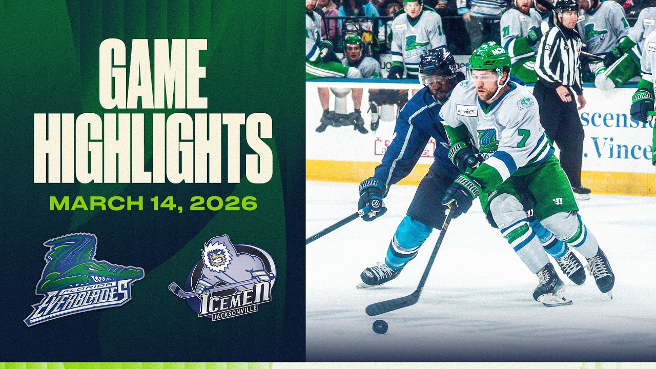 FLORIDA EVERBLADES CLINCH THE PLAYOFFS WITH 4-2 WIN AGAINST JACKSONVILLE | Game Highlights 03.14.26