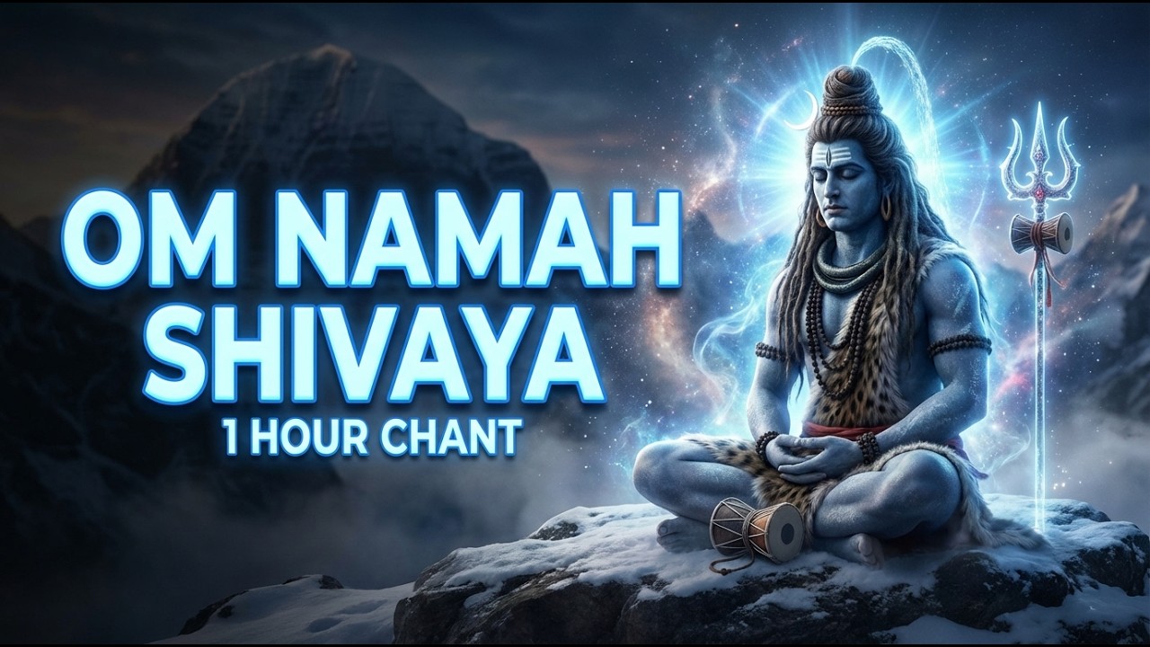🕉️ Om Namah Shivaya – 1 Hour Chant | Powerful Shiva Mantra for Peace & Healing 🕉️