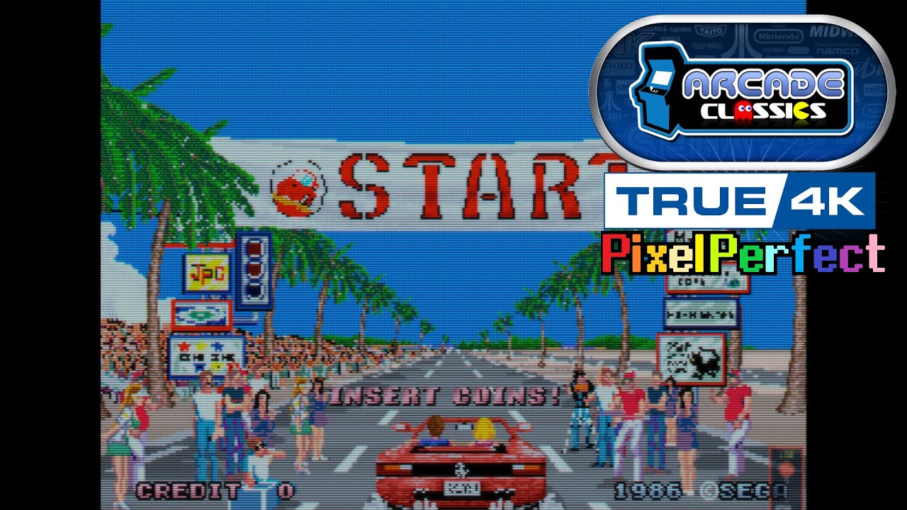 (4K) Out Run MAME + New SONY TRINITRON CRT Shaders