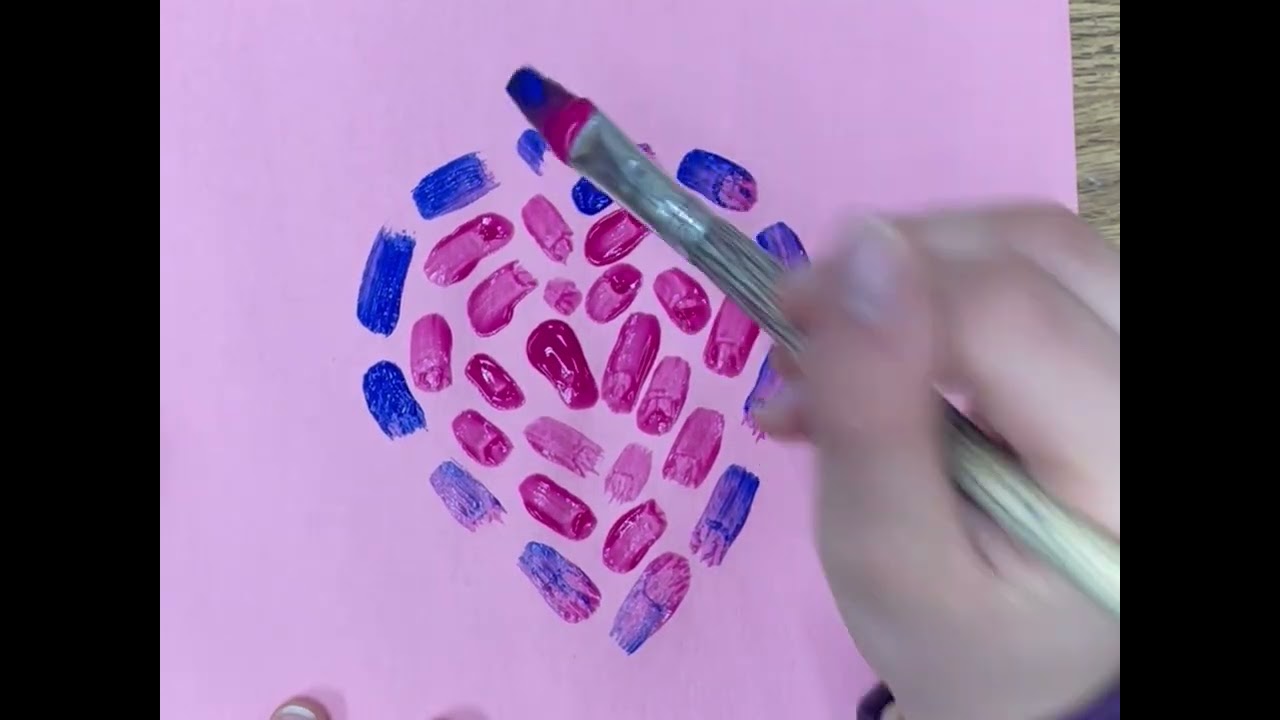 Alma Thomas Inspired Painted Hearts
