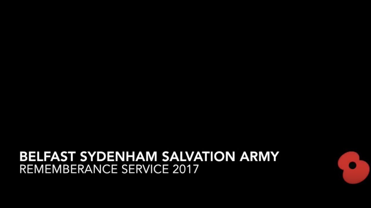 Belfast Sydenham Salvation Army Remembrance Service 2017
