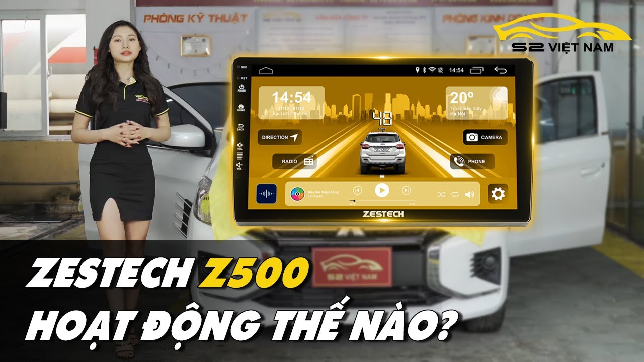 Màn hình ô tô Android Zestech Z500 Hoạt động thế nào với trợ lý Kiki và giao diện mới