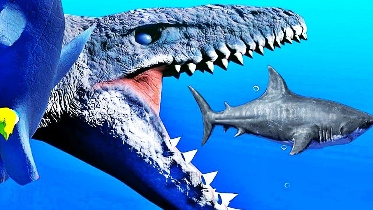 JE DEVIENS LE MOSASAURE ! | Feed and Grow: Fish !