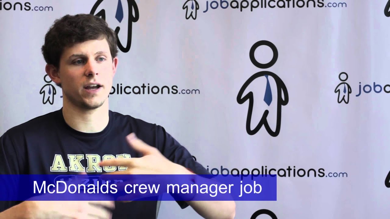 McDonalds Interview - Crew Manager