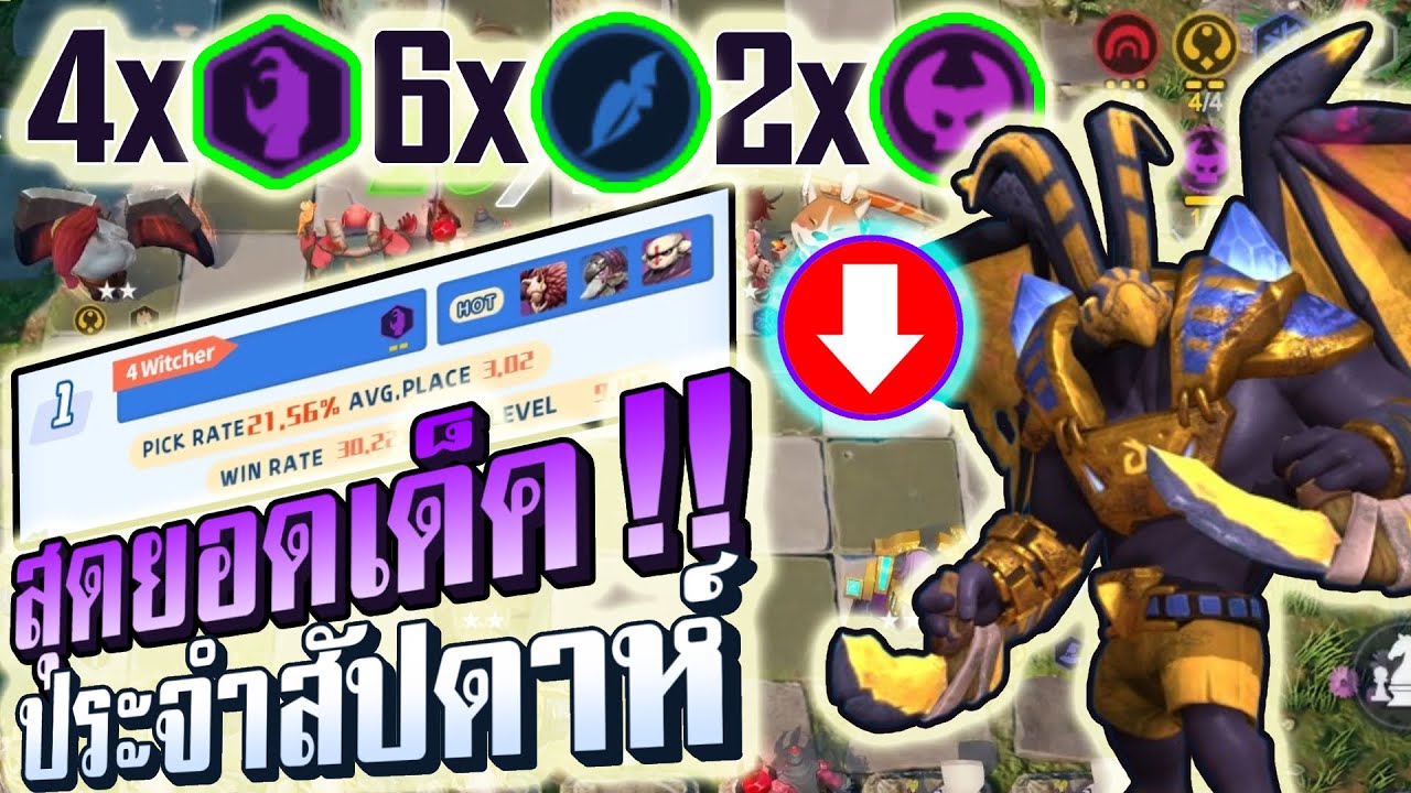 Auto chess : Witcher TB สุดยอดตัวโกงประจำสัปดาห์! | Auto chess | Auto chess mobile | Witcher Synergy