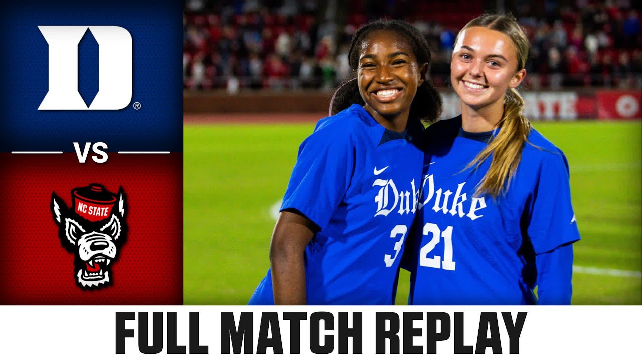 Duke vs. NC State Full Match Replay | 2025 ACC Women's Soccer