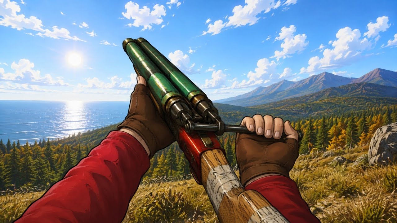 How a DOUBLE BARREL SOLO plays Rust Mobile.. (DB META)