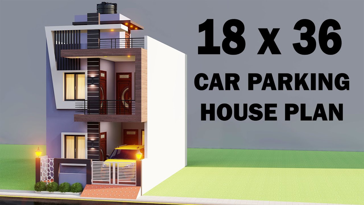 18x36 में चार कमरे का शानदार मकान ,3D 4 Bedroom House Design