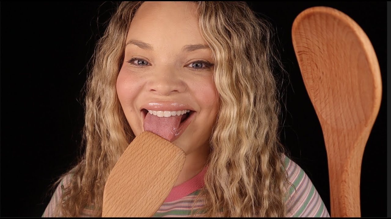 ASMR Eating Your Face With a Wooden Spoon (tasty)