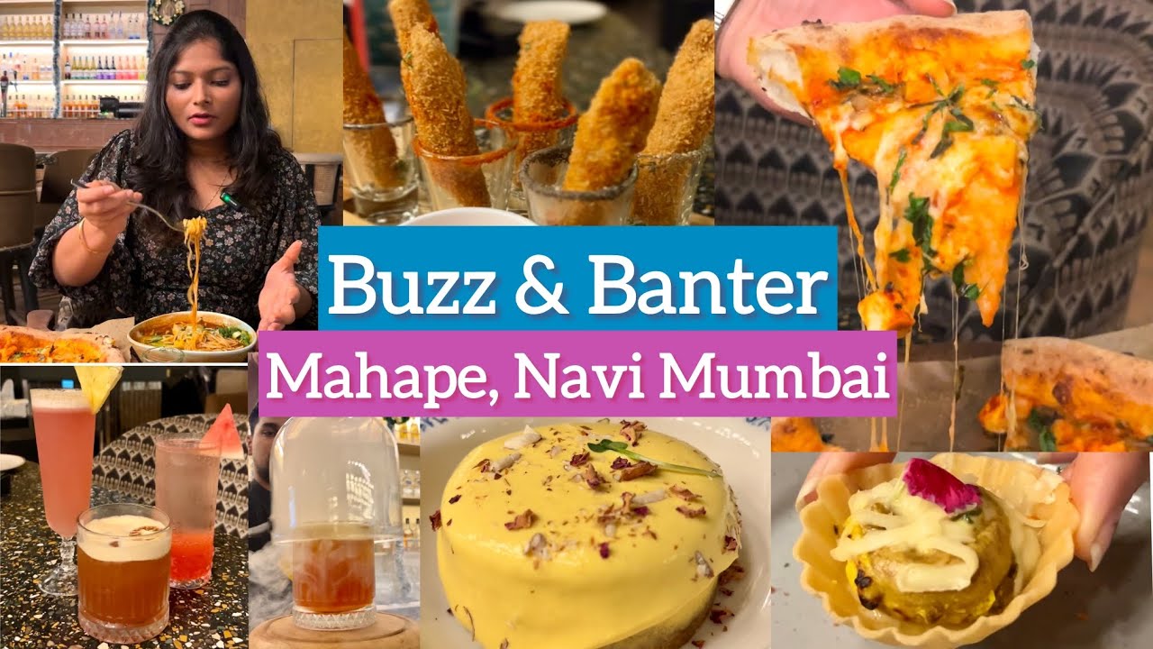 BUZZ & BANTER 😋 | Resturants in Mahape | Best Hotel For New Year | Best Resturants in Navi Mumbai
