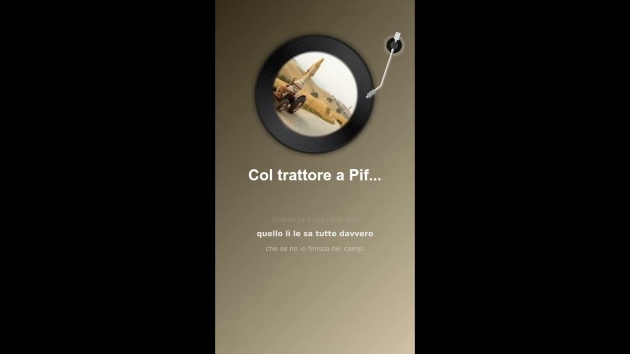 Col trattore a Piffione