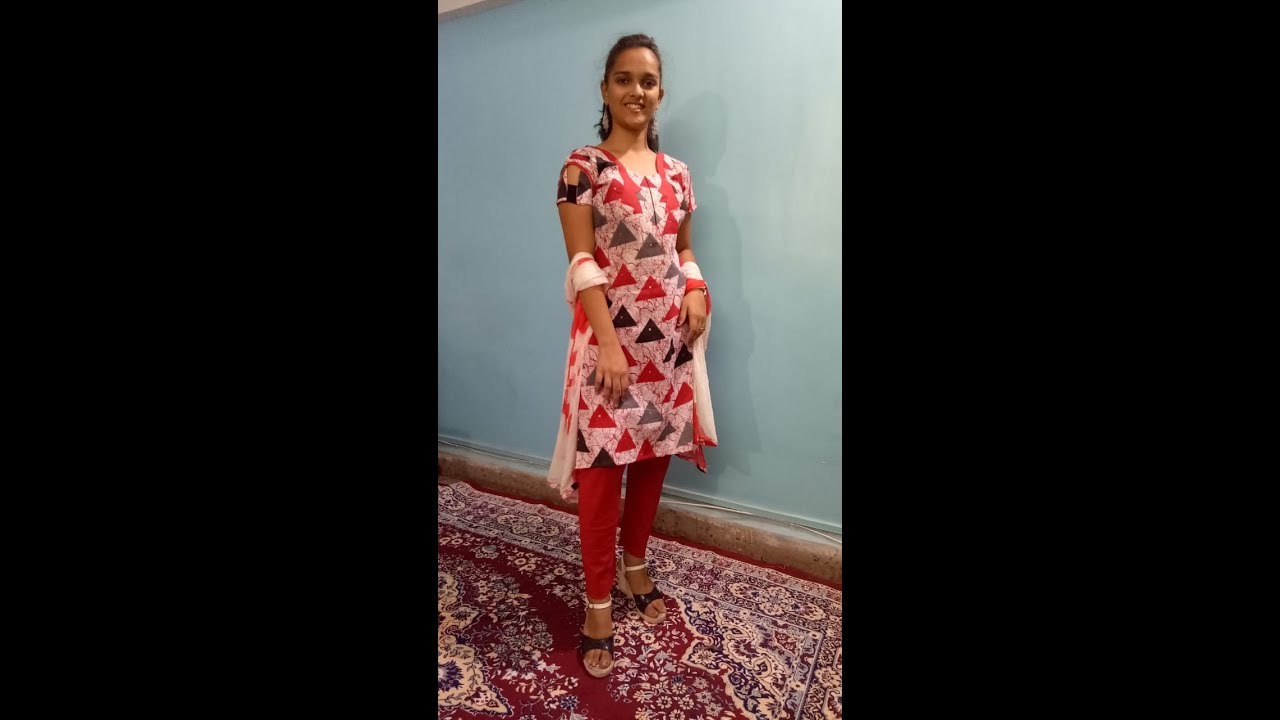 Top and churidar Cutting Stitching in Hindi.