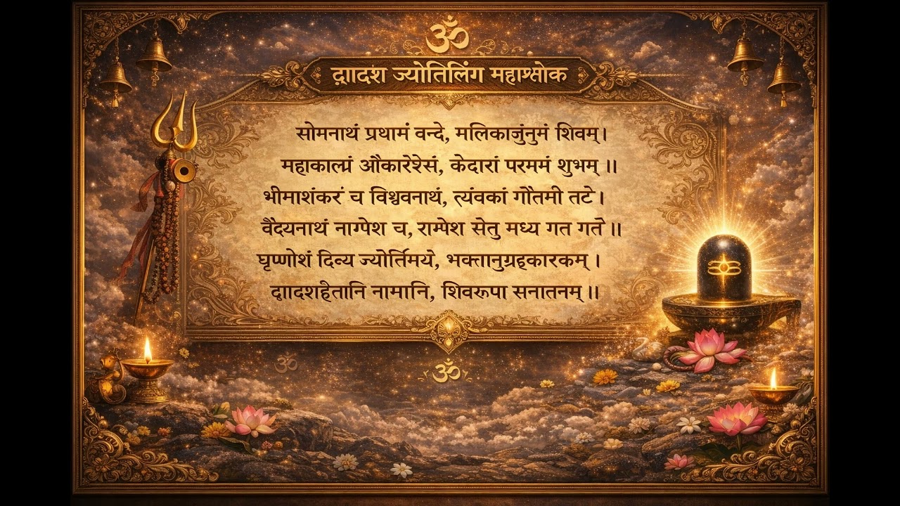 12 Jyotirlinga Mahashlok | Powerful Shiv Mantra | Divine Chant | Spritual Mantra @NarendraModi 