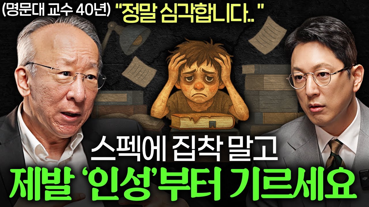 '의대 준비 7세반' 사교육에 미친 한국 교육 근황ㅣ지식인초대석 EP.63 (조벽 교수 2부)