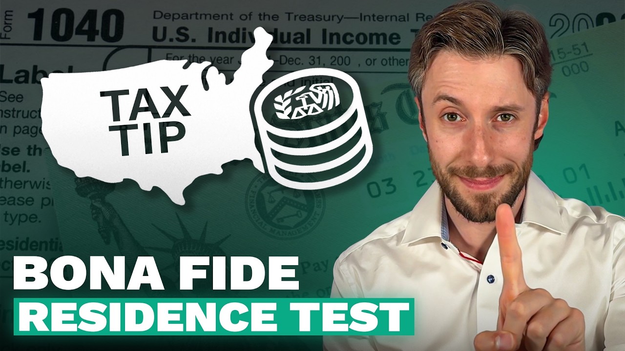 Bona Fide Residence Test Explained: IRS Tax Tip for US Expats and Nomads