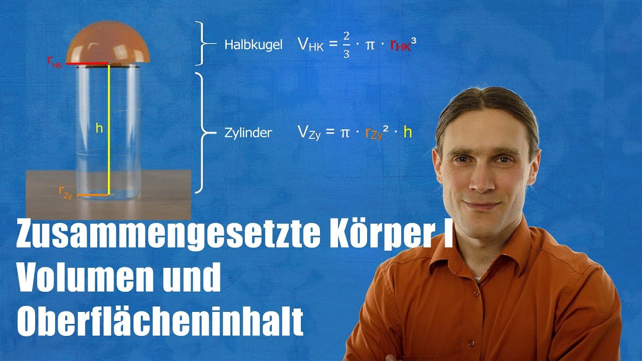 Zusammengesetzte Körper I: Volumen und Oberflächeninhalt | Körper