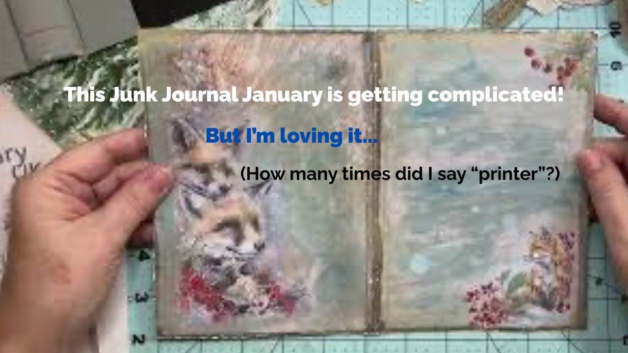 Junk Journal January 2026 Adventure - watercolor, two sets of digitals, tea-dyed paper & more!