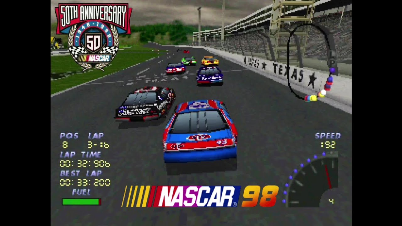 NASCAR 98 Collector's Edition - PS1 Gameplay