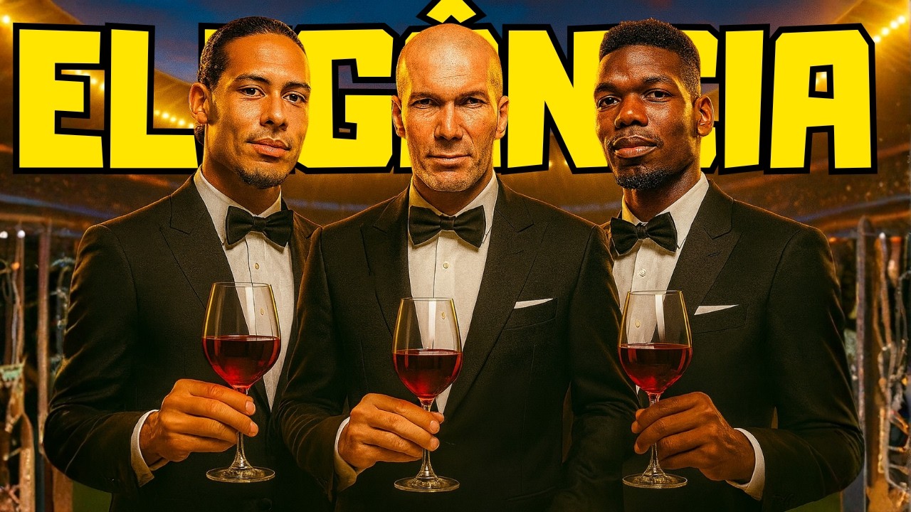ELES JOGAM de TERNO! Os 11 jogadores com mais classe 🤵🍷