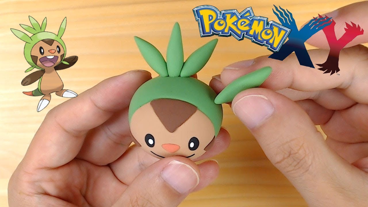 Pin Missile! Sculpting Chespin from Pokemon in clay