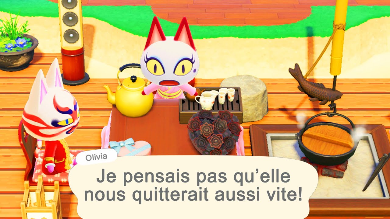 DÉCO & DÉPART d'un HABITANT sur MON ILE ANIMAL CROSSING NEW HORIZONS LET'S PLAY ACNH FR