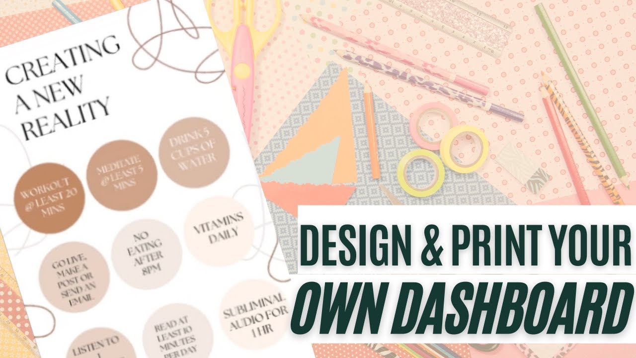 DIY Habits Planner Dashboard | Step by Step Process | Laminating, Printing