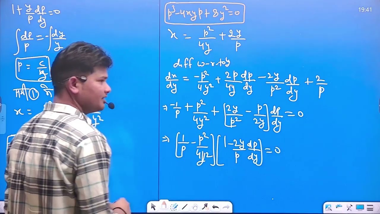 DIFF.EQ. FIRST ORDER BUT NOT FIRST DEGREE SOLVABLE FOR X CLAIRAUT AND LANGRAGE