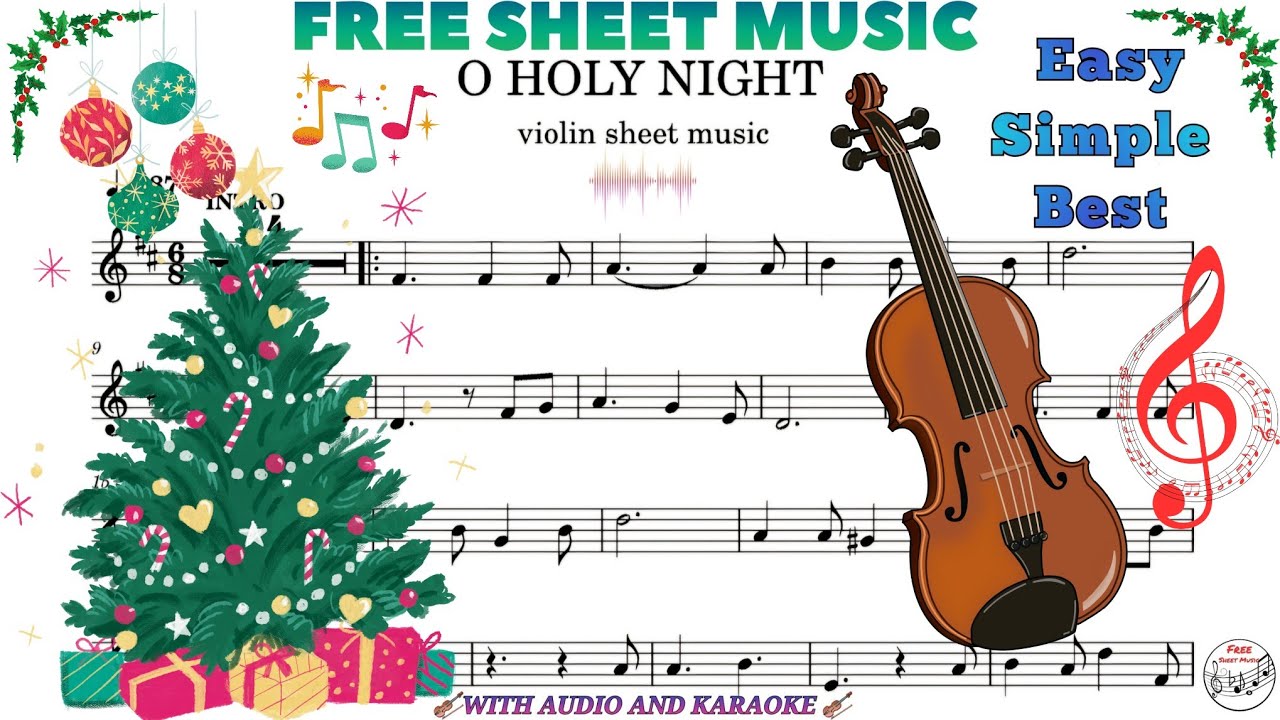O Holy Night - violin sheet music